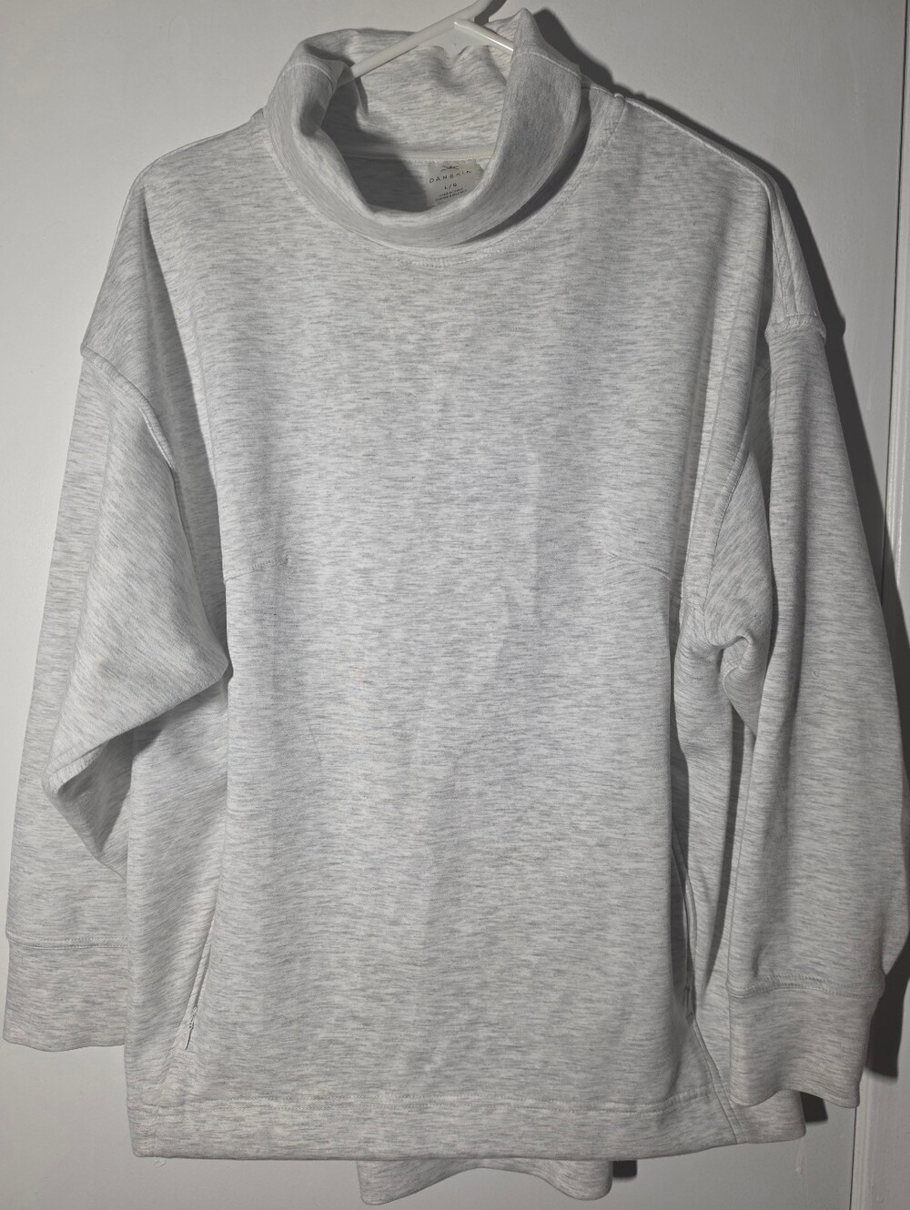 Danskin Active Wear Light Gray Turtleneck Sweater